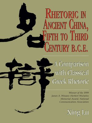 cover image of Rhetoric in Ancient China, Fifth to Third Century B.C.E